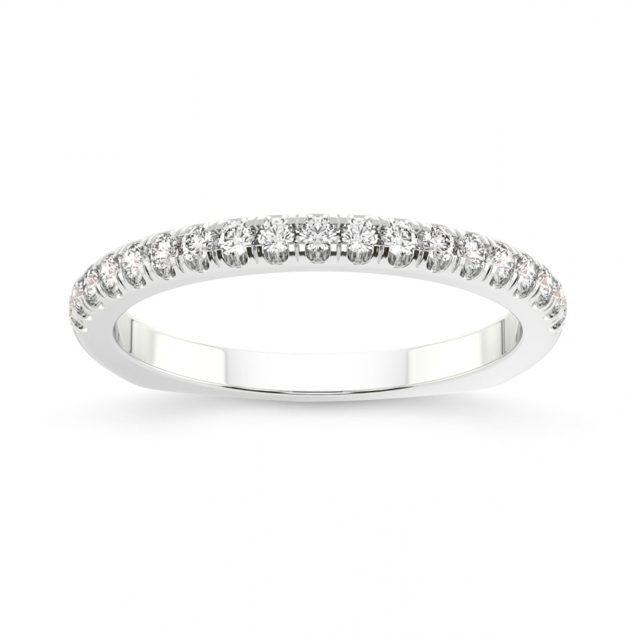 Rhea Matching Band white gold ring, small front view