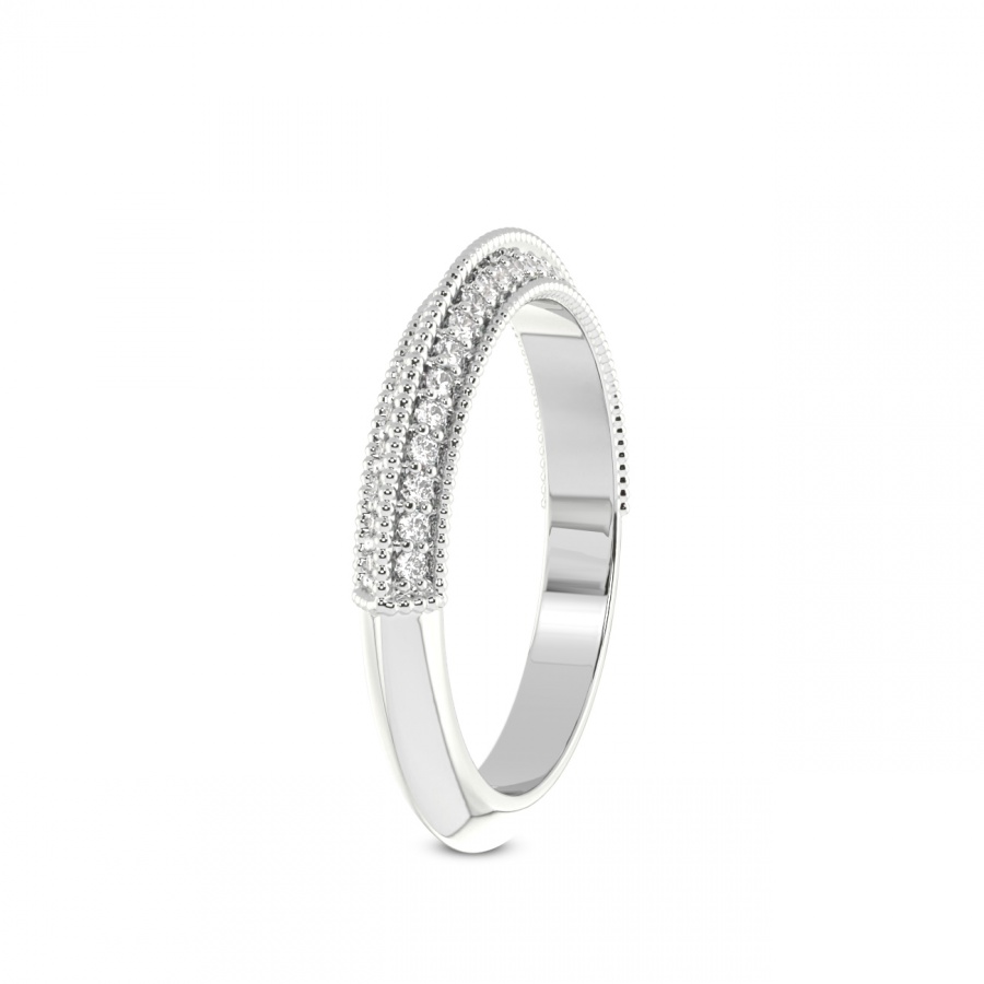 Skye Matching Band white gold ring, small left view