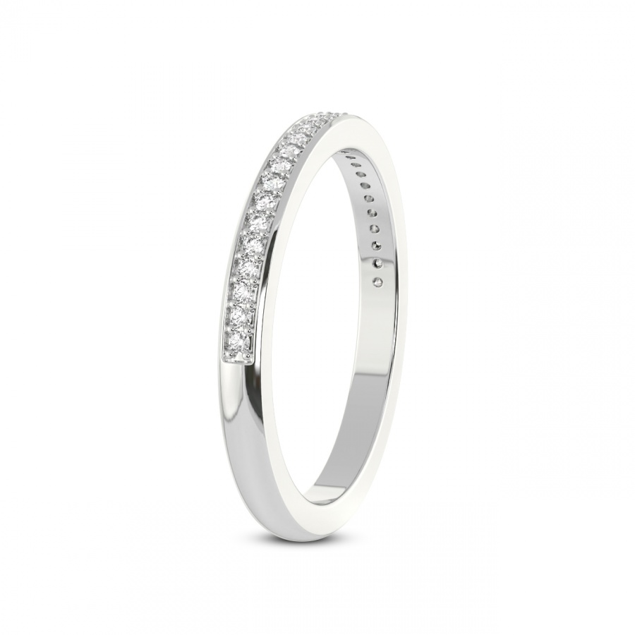 Tess Matching Band white gold ring, small left view