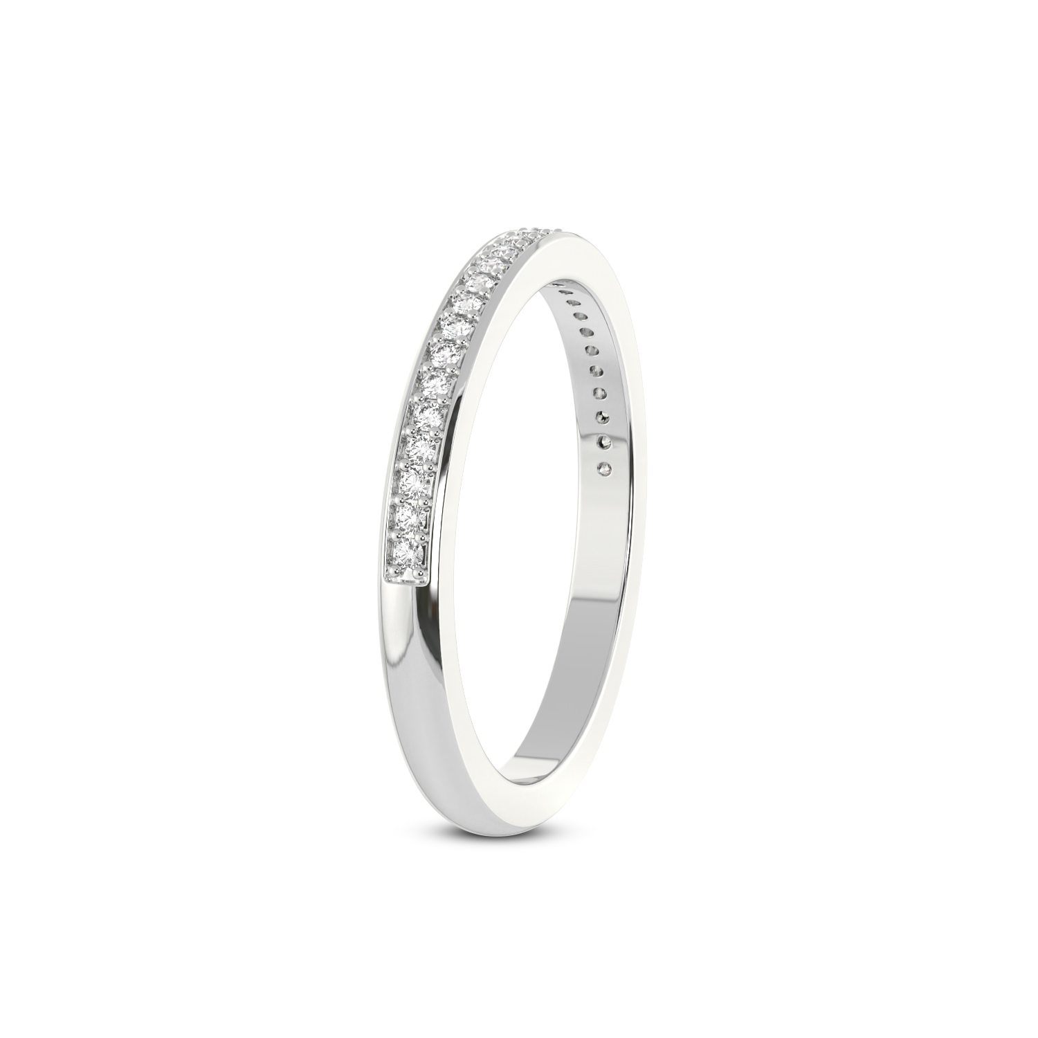 Tess Wedding Band left view