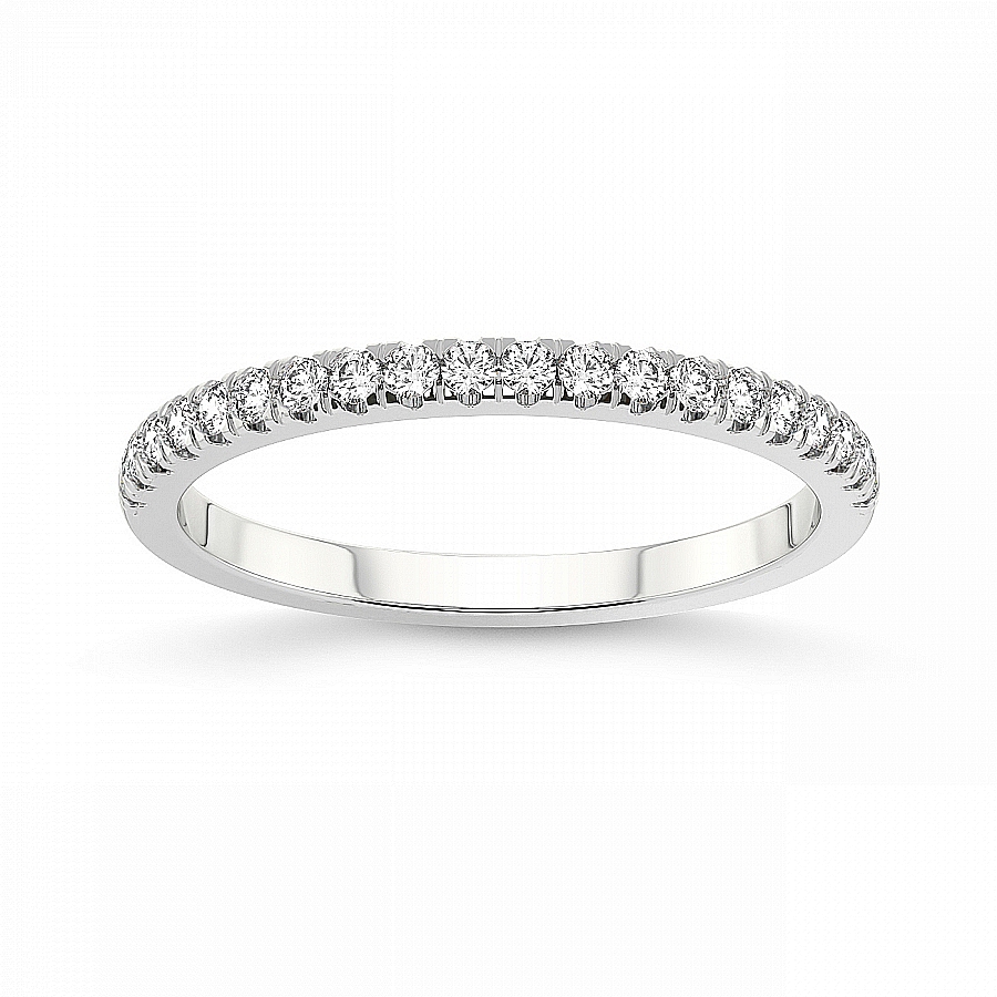 Etta Matching Band white gold ring, small front view