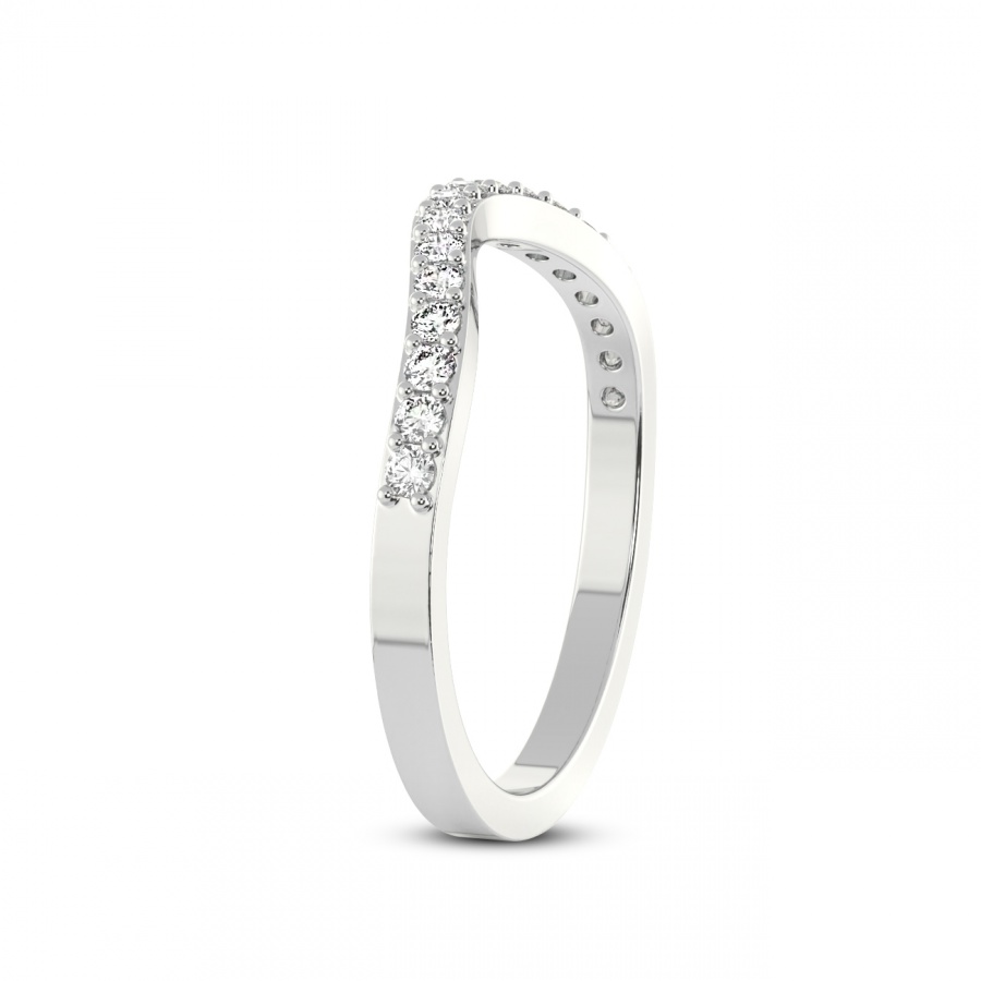Ellis Matching Band white gold ring, small left view