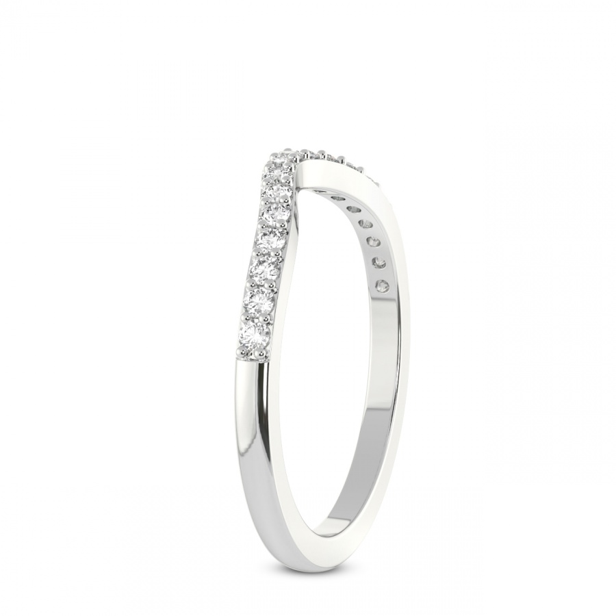 Kelly Matching Band white gold ring, small left view