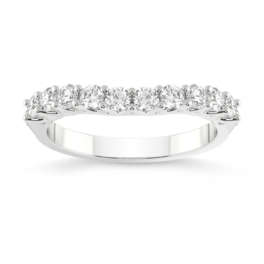 Paige Matching Band white gold ring, small front view