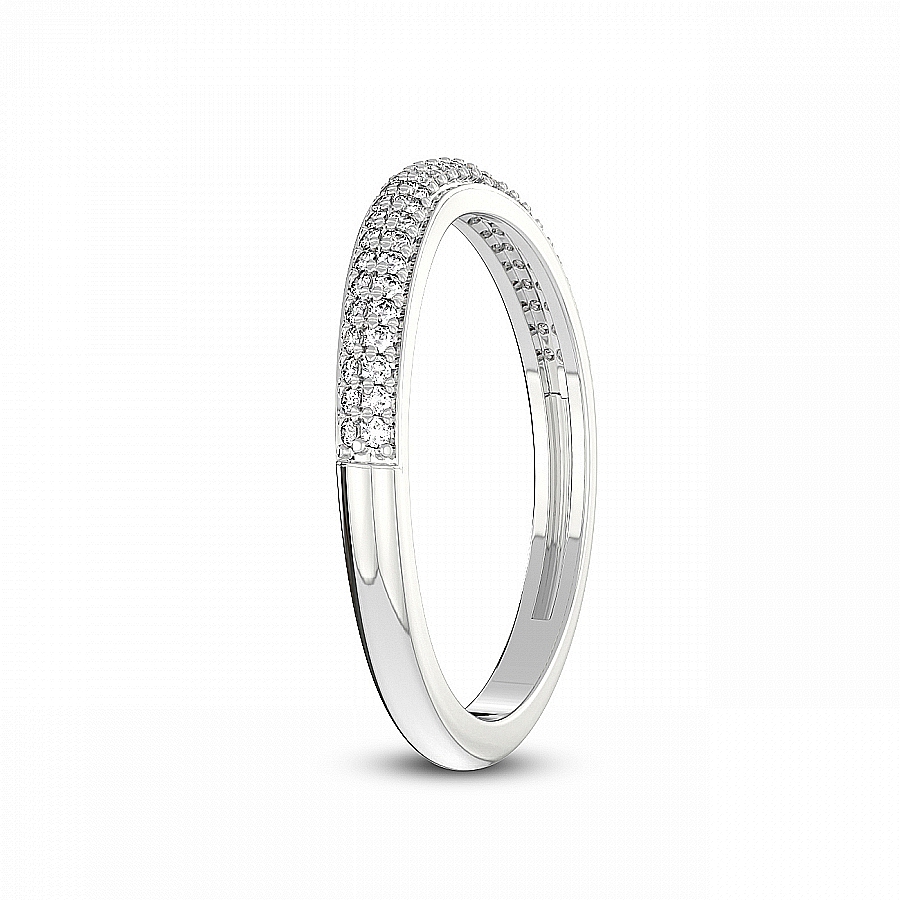 Lea Matching Band white gold ring, small left view