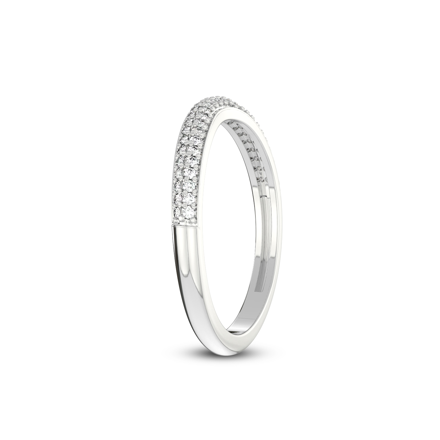 Lea Wedding Band left view