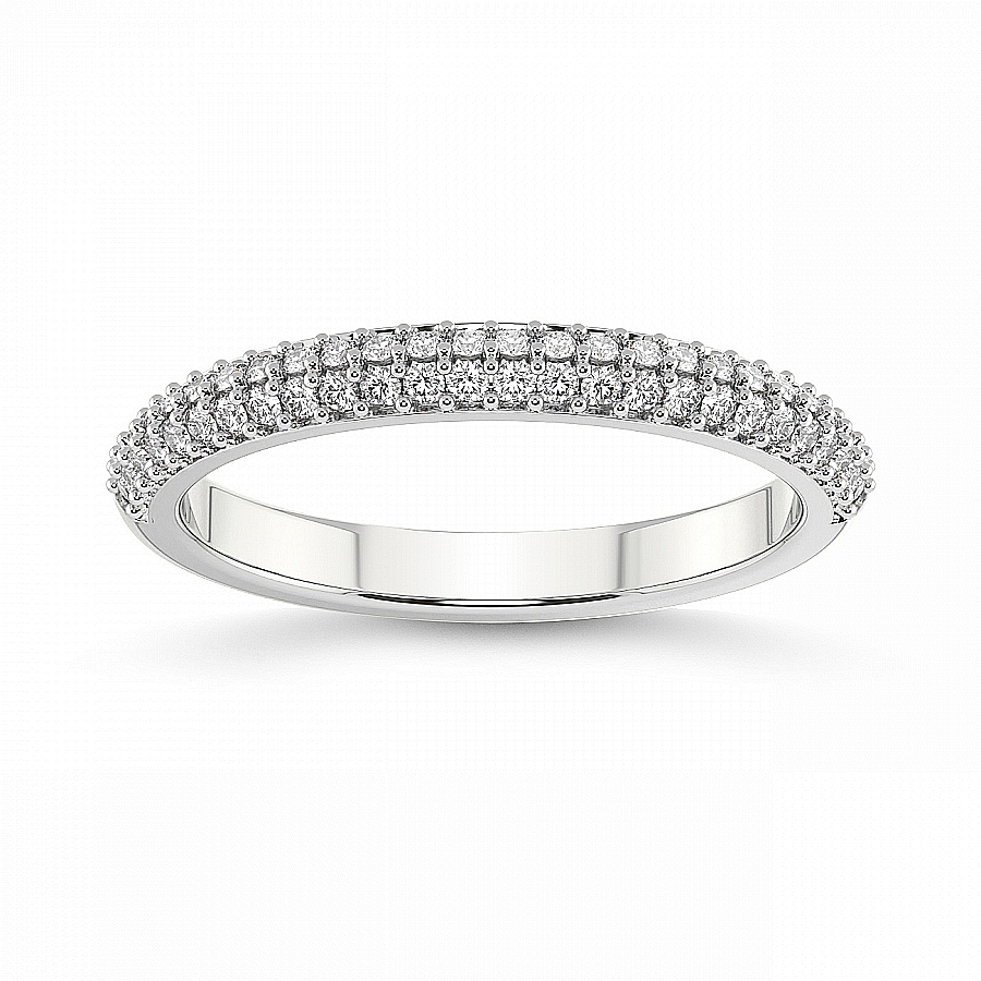 Dove Matching Band white gold ring, small front view