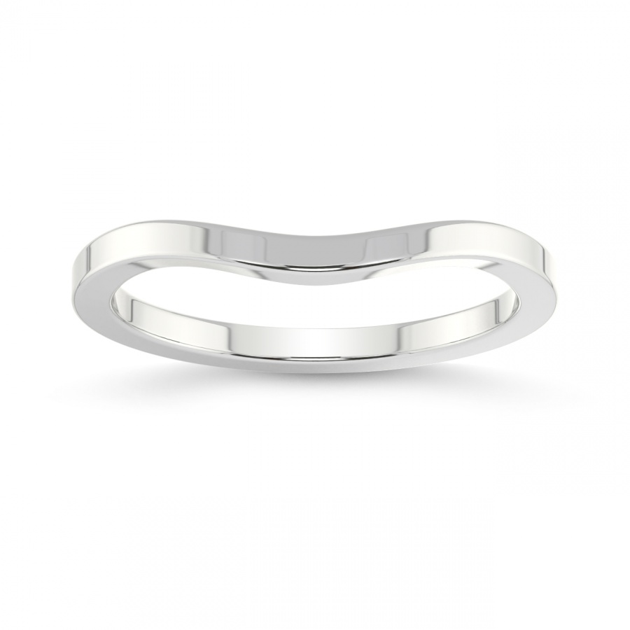 Gwyn Matching Band white gold ring, small front view