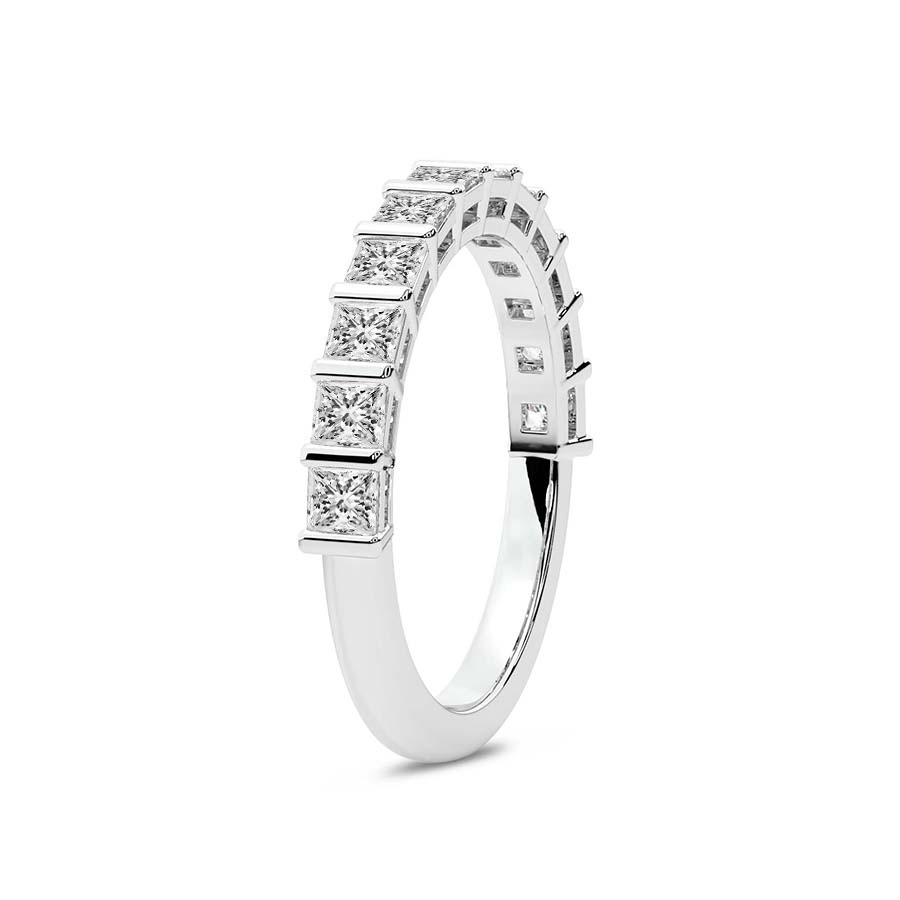 Cora Wedding Band left view