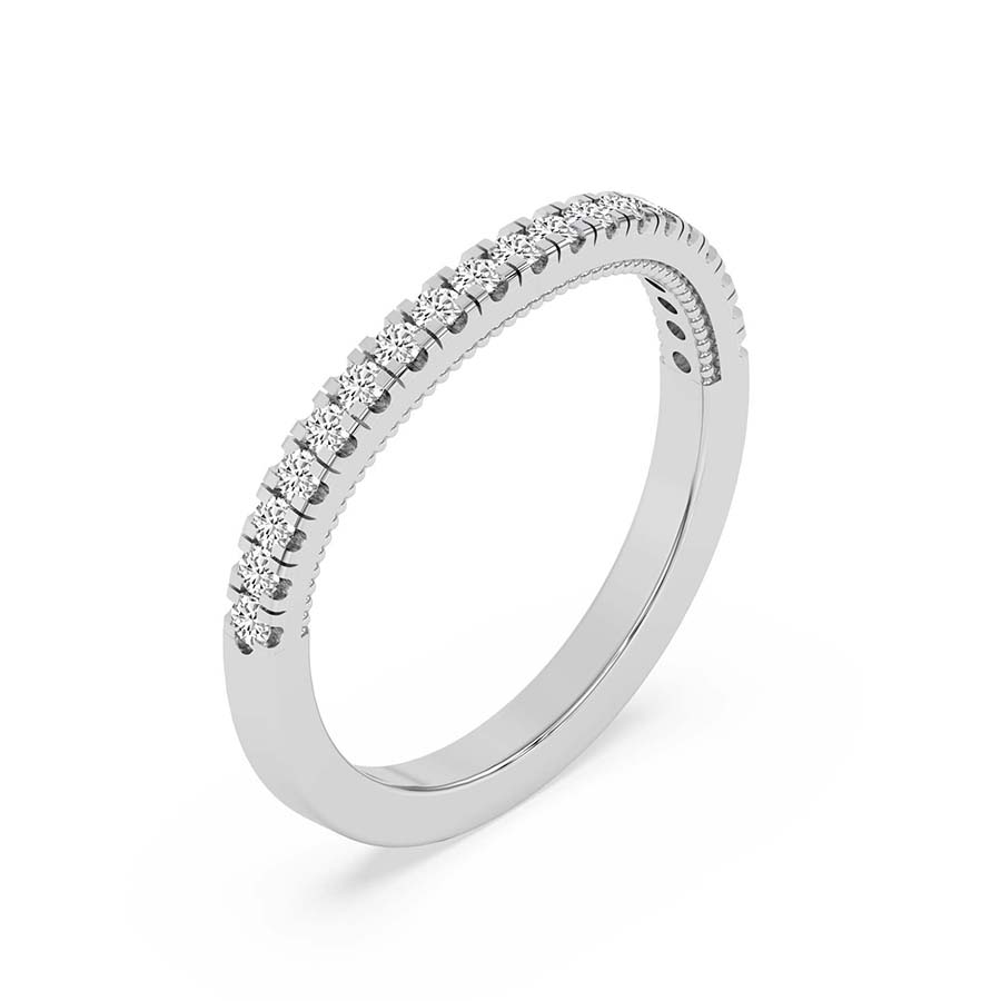 Vivre Wedding Band left view