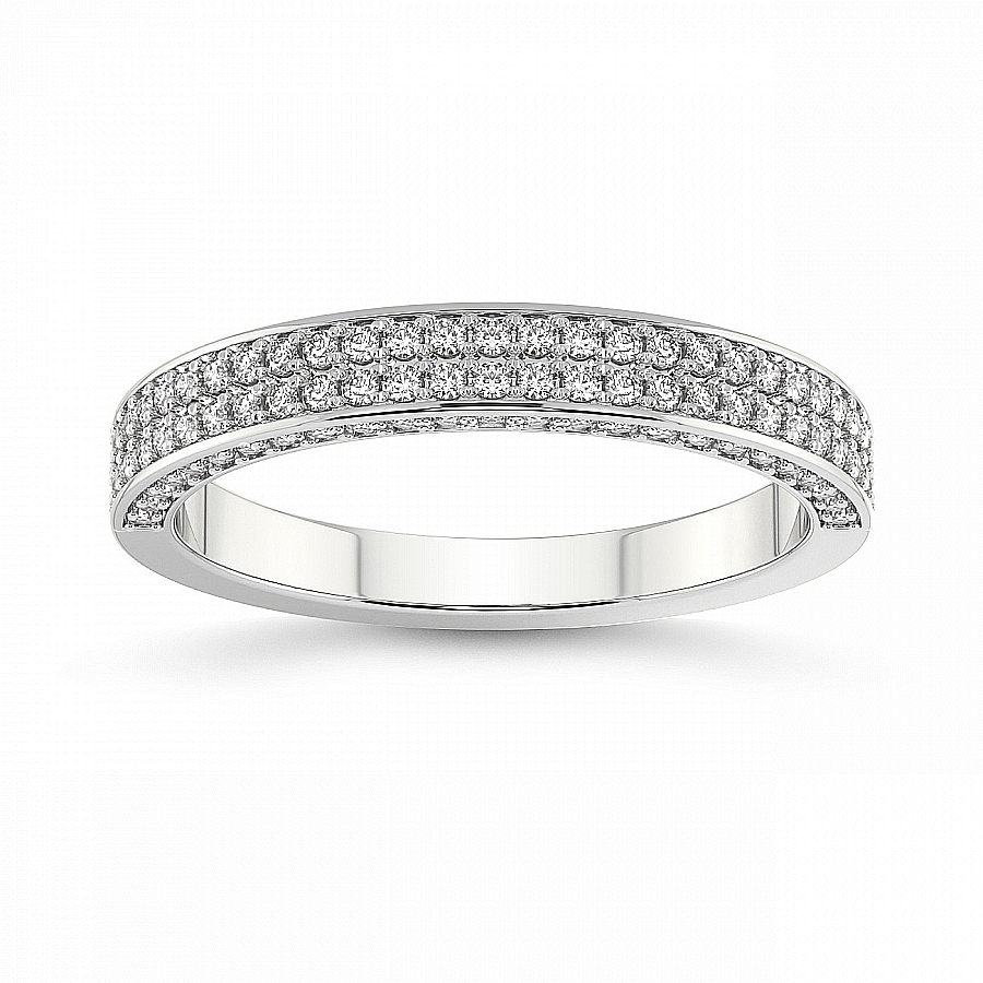 Emi Matching Band white gold ring, small front view