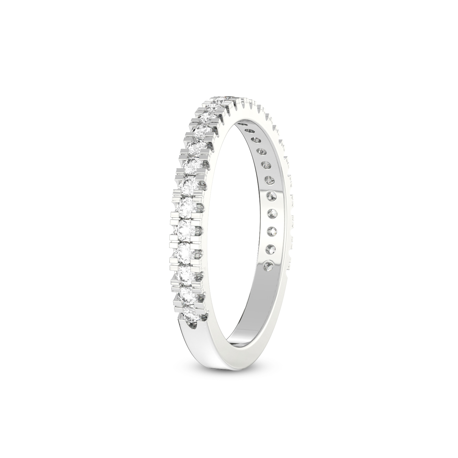 Gia Wedding Band left view