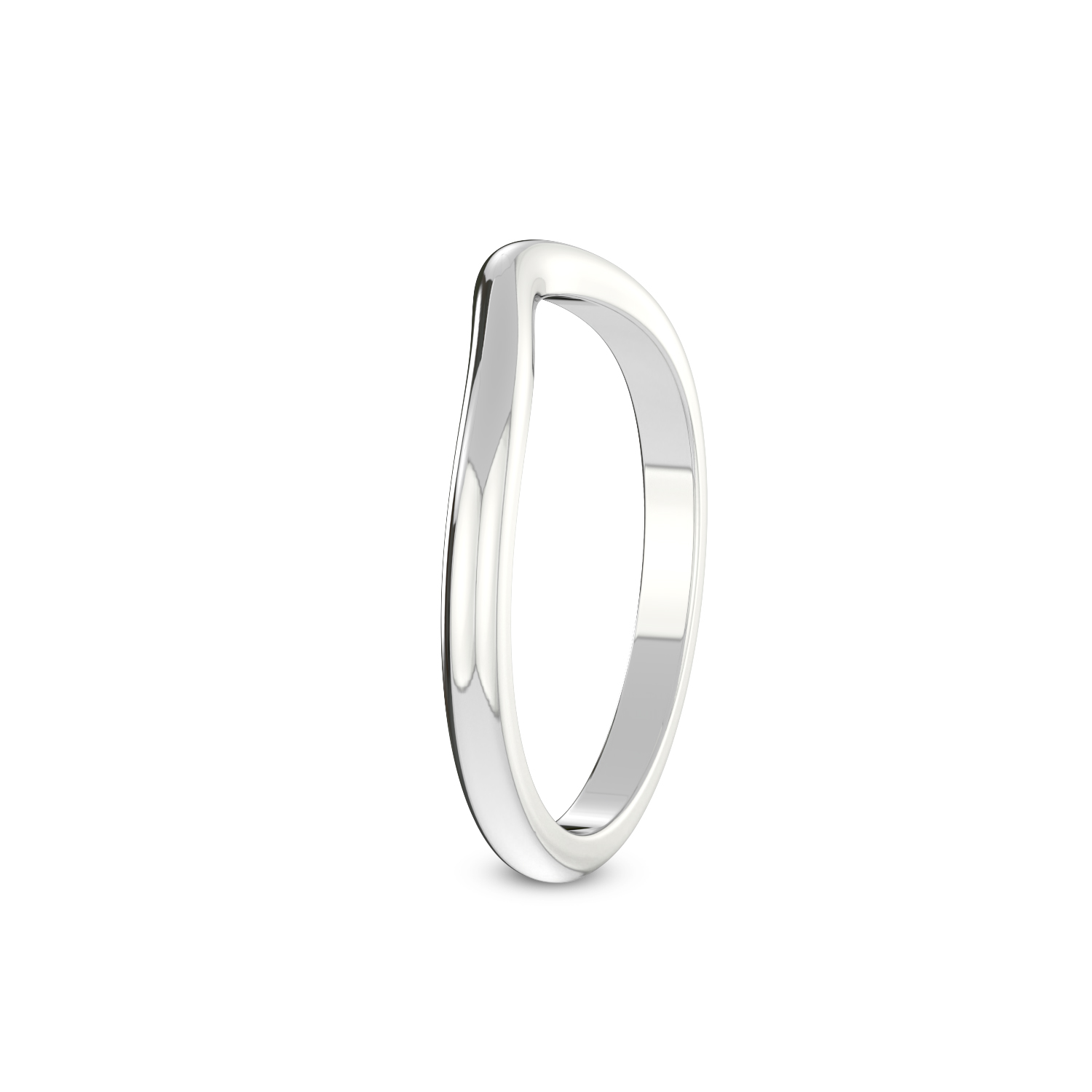 Leah Wedding Band left view