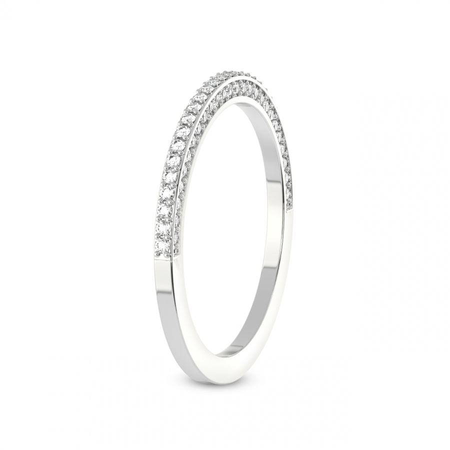 Ana Matching Band white gold ring, small left view