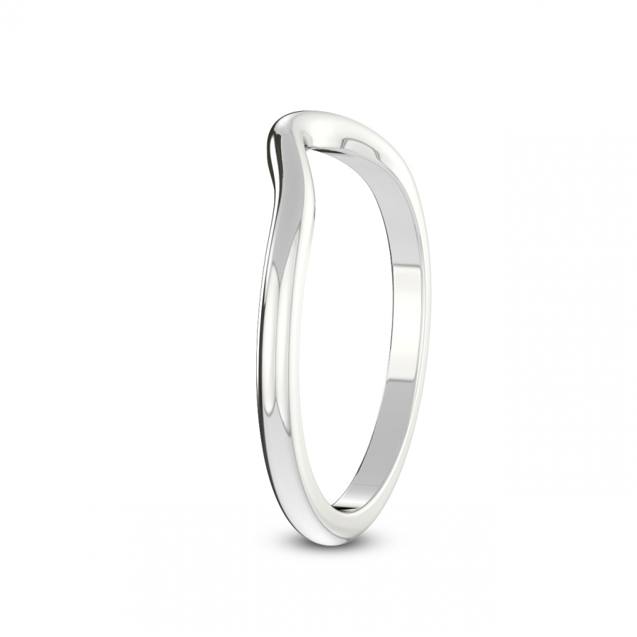Cia Matching Band white gold ring, small left view