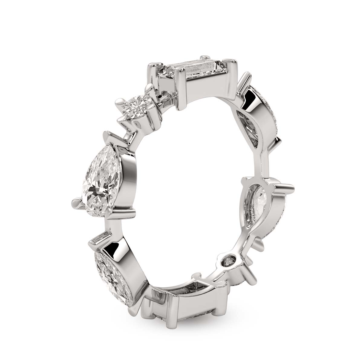 18kt White Gold Starlight Stackable Ring (1 3/4 Ct. Tw.) standing product image one