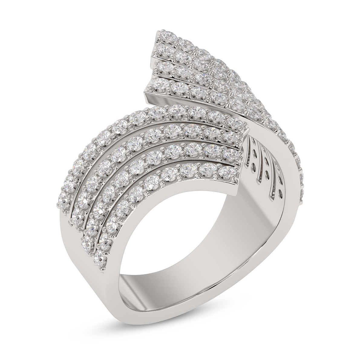 The Embrace Cocktail Ring front view