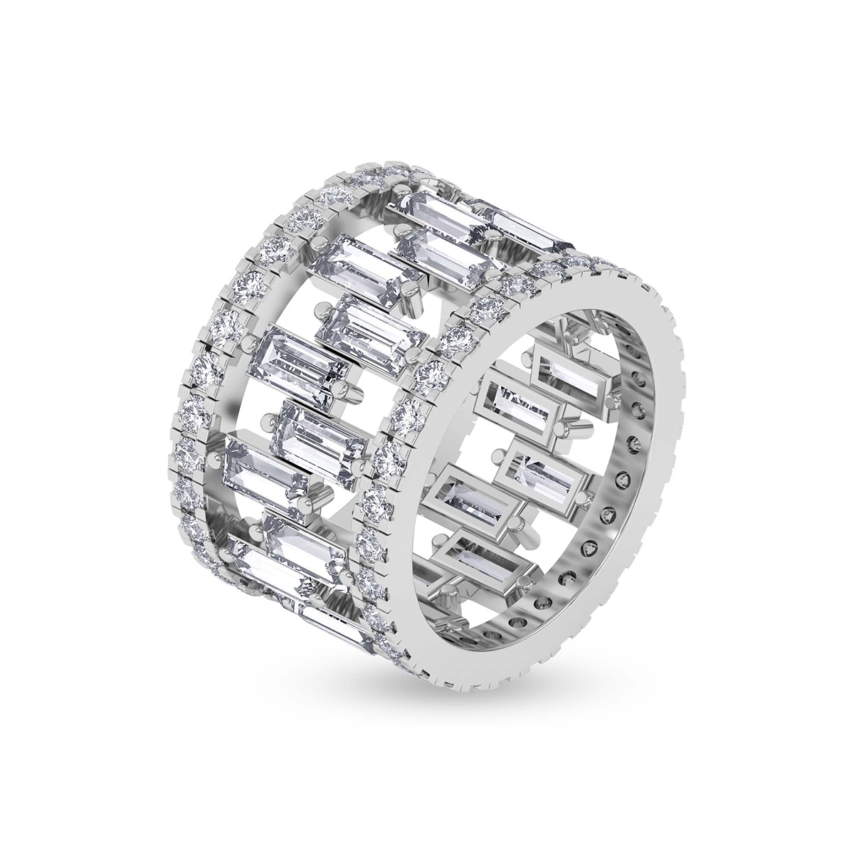 The Duets Cocktail Ring front view