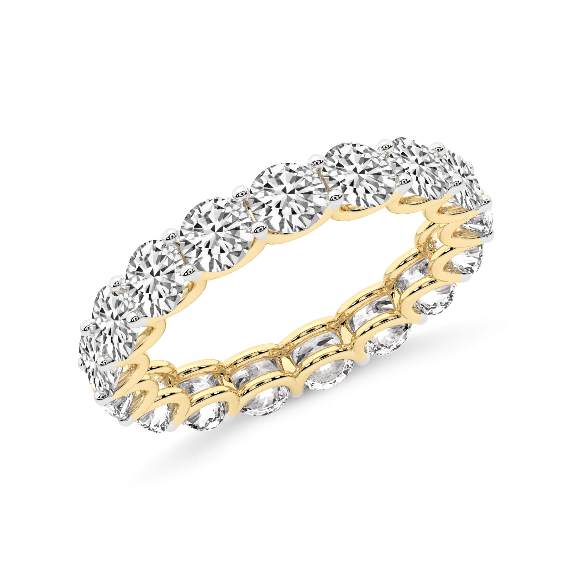 Neveah Round Lab Diamond Eternity Ring left view