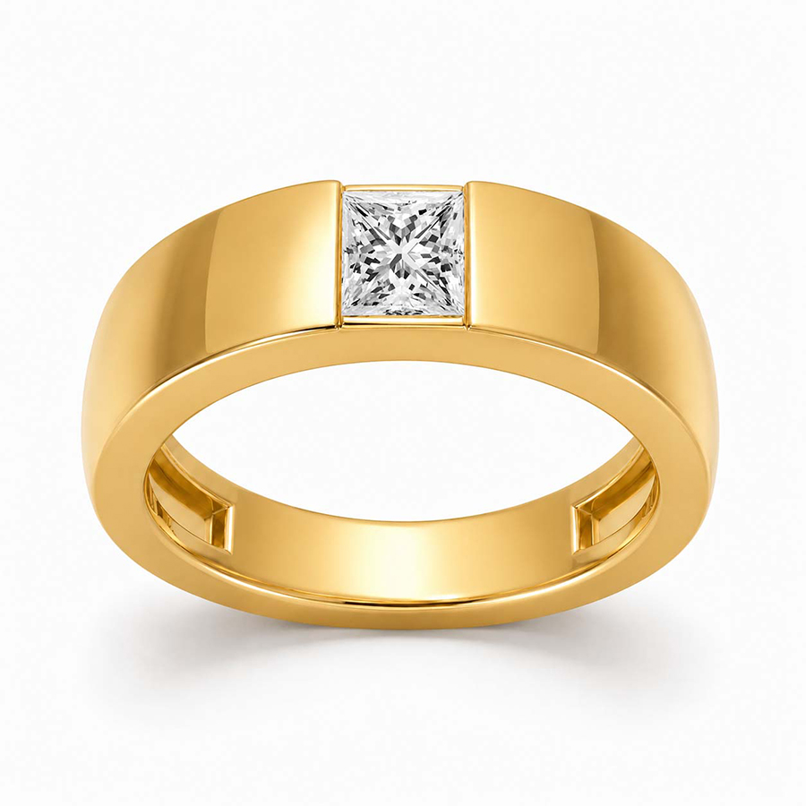 10kt Yellow Gold Serein Men's Ring (3/4 Ct. Tw.) front image