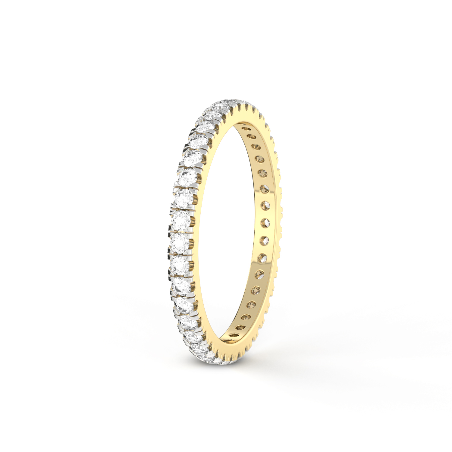 Maya Wedding Band left view