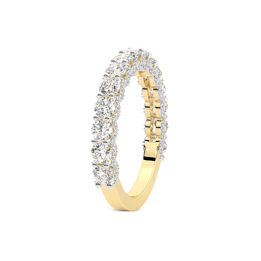 Colette Wedding Band left view