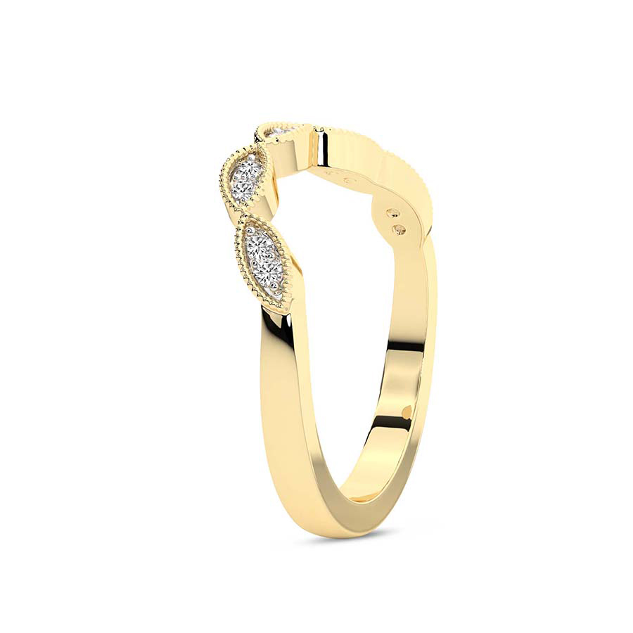 Layla Wedding Band left view