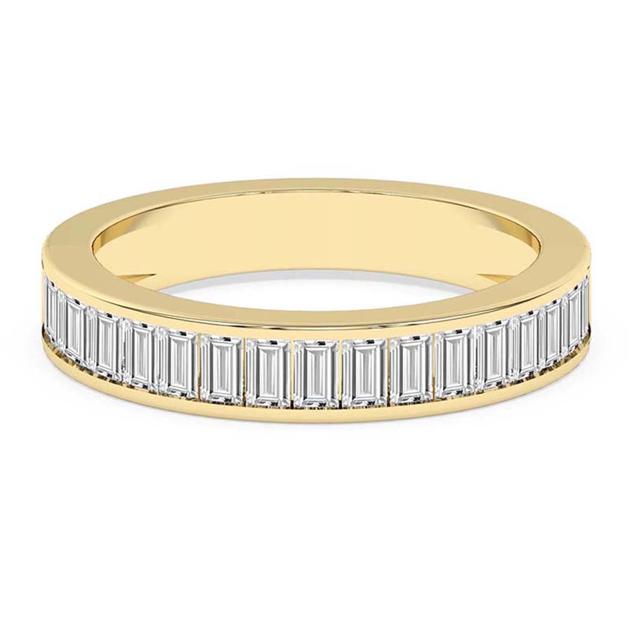 Opaline Wedding Band front view