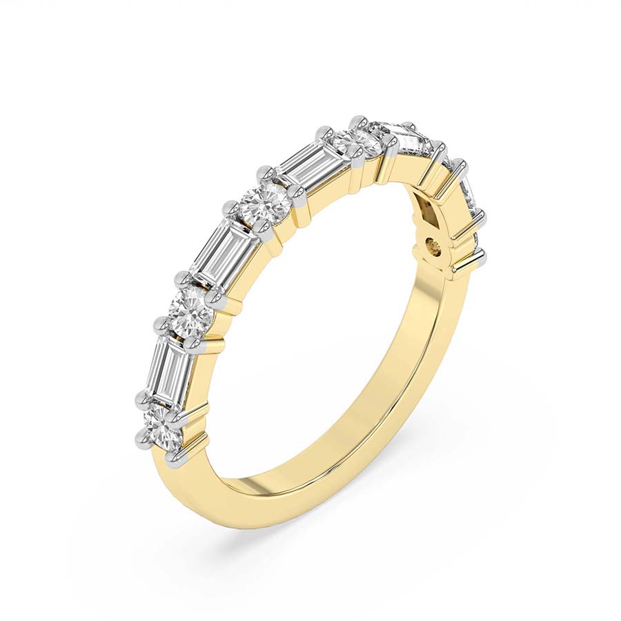 Evoke Wedding Band left view