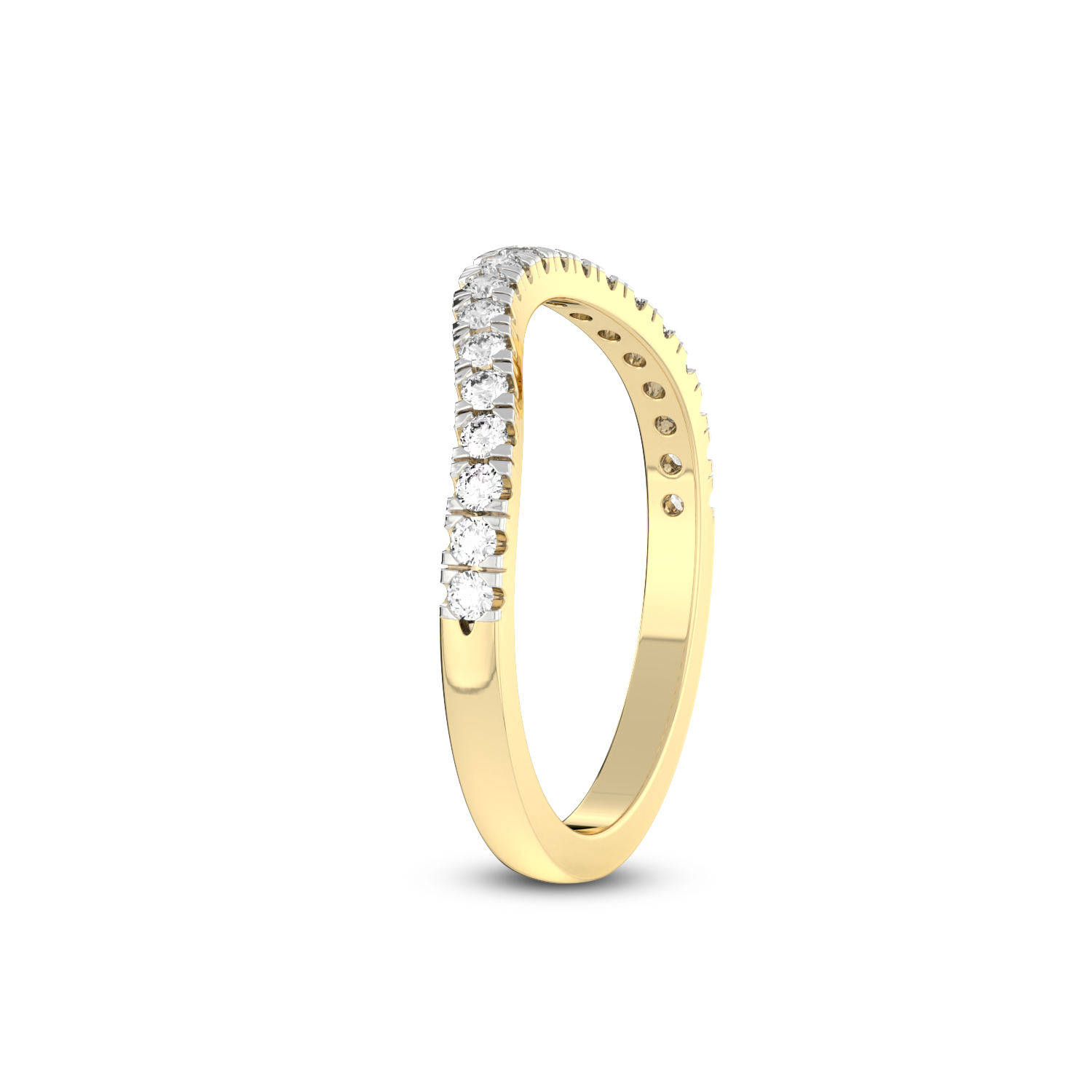 Zoe Wedding Band left view