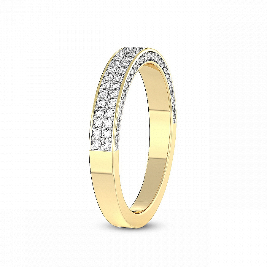 18kt Yellow Gold Emi Wedding Band 3923 (1/2