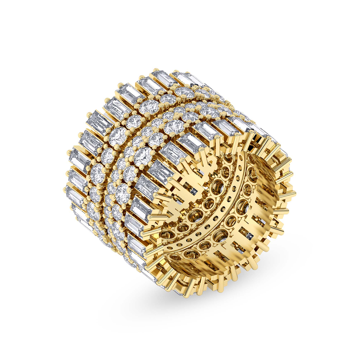 The Eclipse Cocktail Ring front view