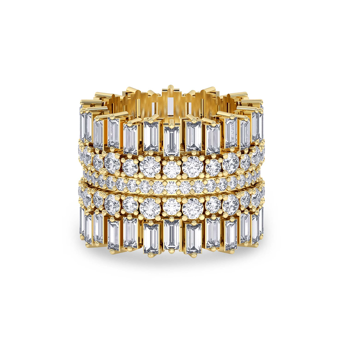 The Eclipse Cocktail Ring left view