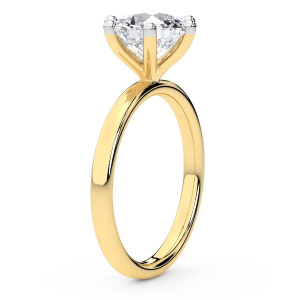 Six Prong Solitaire Diamond Ring top view