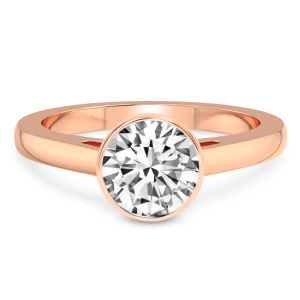 Bezel Set Solitaire Diamond Ring