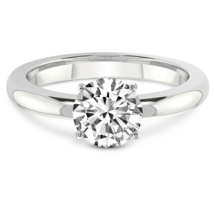 Quinn Solitaire Diamond Ring front view