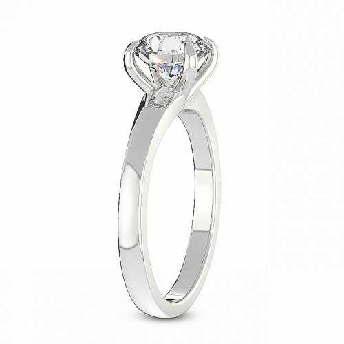 Arielle Solitaire Diamond Ring top view