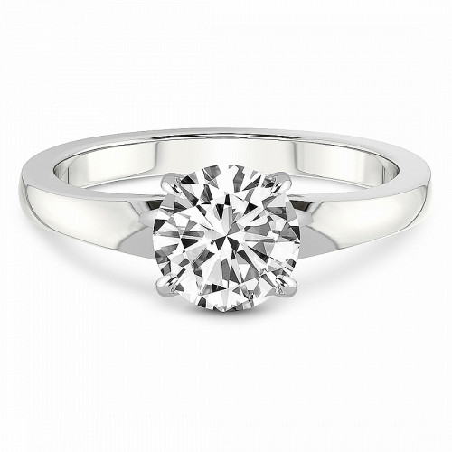 Arielle Solitaire Diamond Ring front view