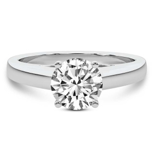 Allen Flat Band Solitaire Ring