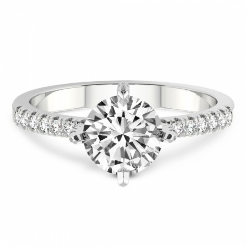 Sara Tapered Eternity Diamond Ring front view