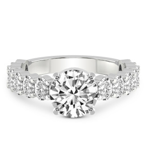 Lillian Side Oval Diamond Eternity Ring