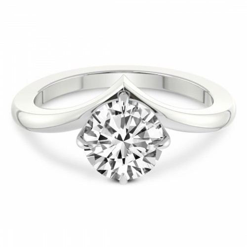 Janes Chevron Diamond Ring front view