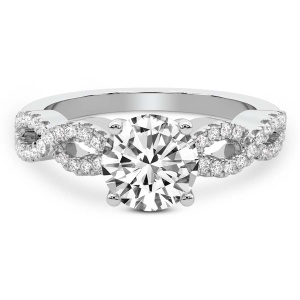 Lorene Twisted Shank Diamond Ring