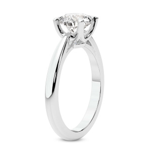 Azalea Classic Solitaire Diamond Ring top view