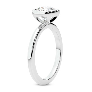 Eugenia Classic Bezel Solitaire Diamond Ring top view