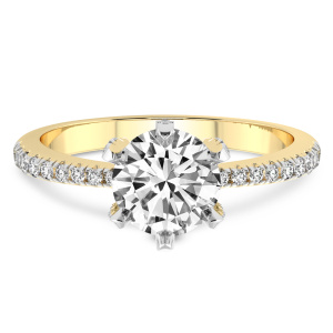 Mereia Secret Halo Diamond Ring