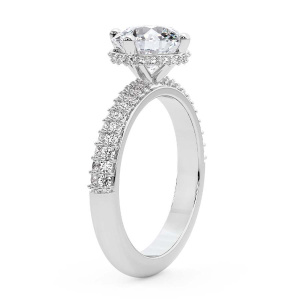 Eloa Secret Halo Diamond Ring top view