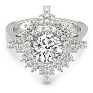 Sunshine Halo Diamond Ring