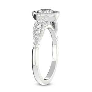 Everly Vintage Bezel Diamond Ring top view