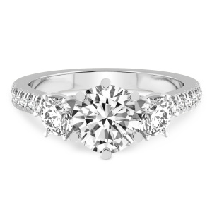Tiara Three Stone Diamond Ring